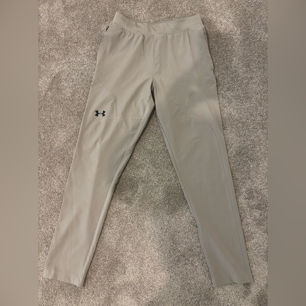 Under Armour Unstoppable Jogger Pants Fitted Tan Color